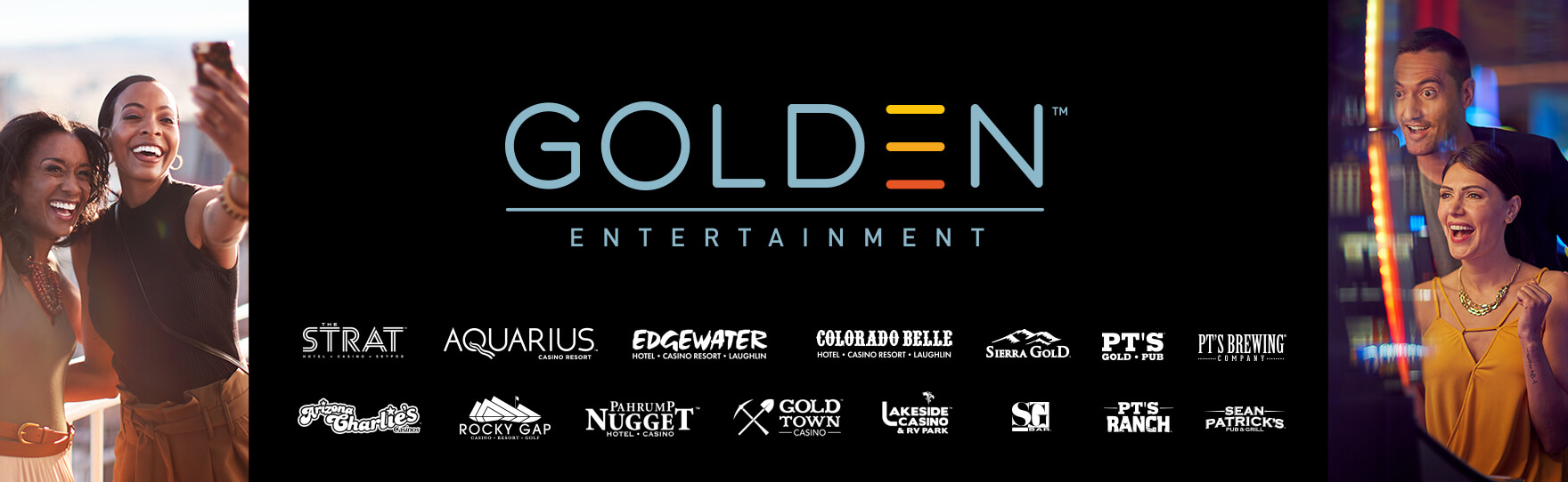 Golden Entertainment brand logos