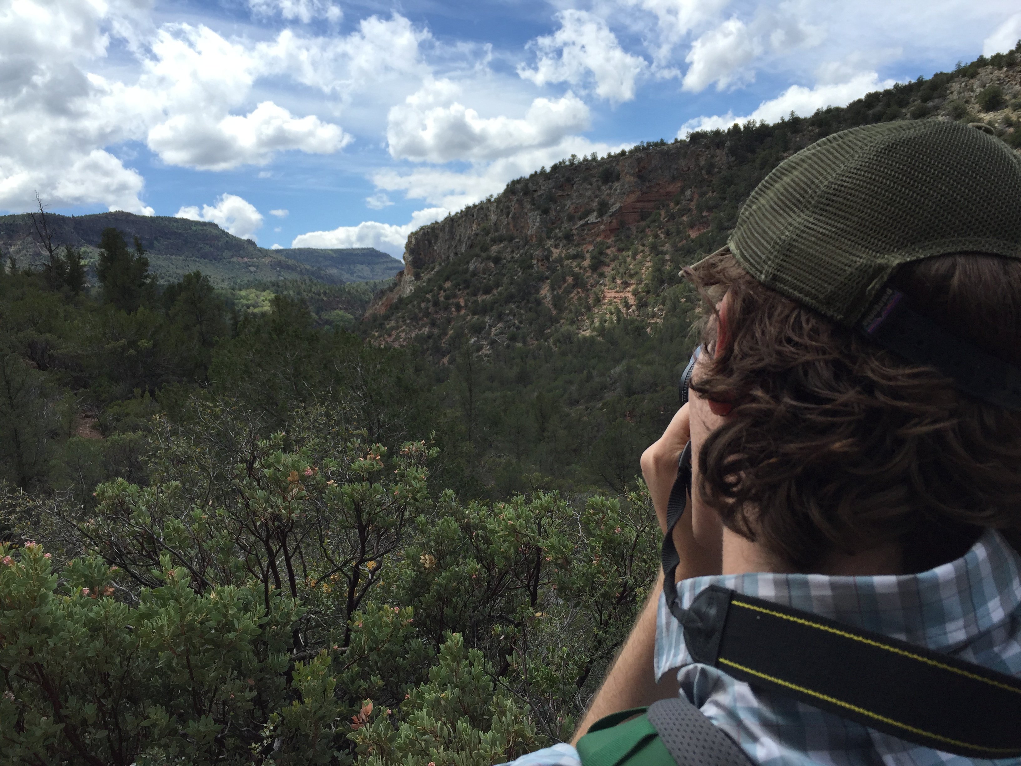 Author Tyler Norris taking photos