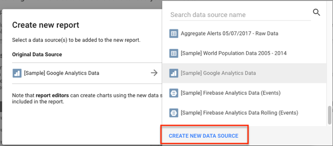 create new data source