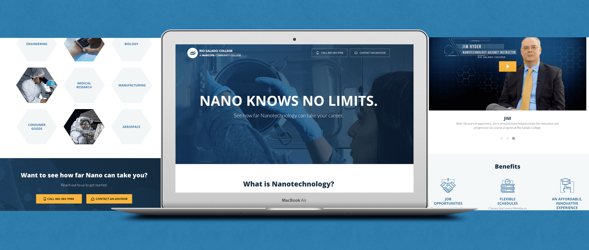 Rio Salado Nanotechnology Landing Page