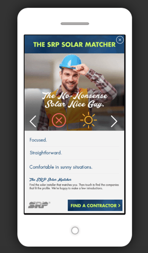 srp tinder mobile view