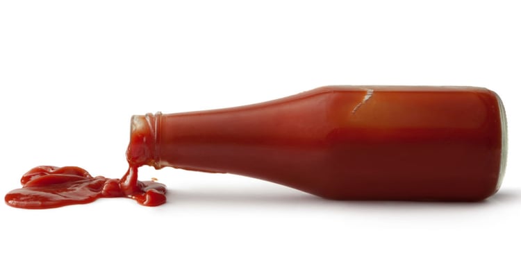 ux / ui design of a ketchup bottle