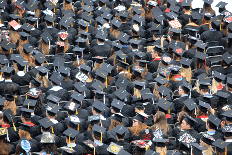 College Students at Graduation